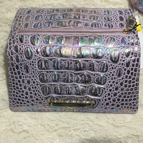 NWT BRAHMIN VIOLET WONDERLAND ADY WALLET - Picture 4 of 4